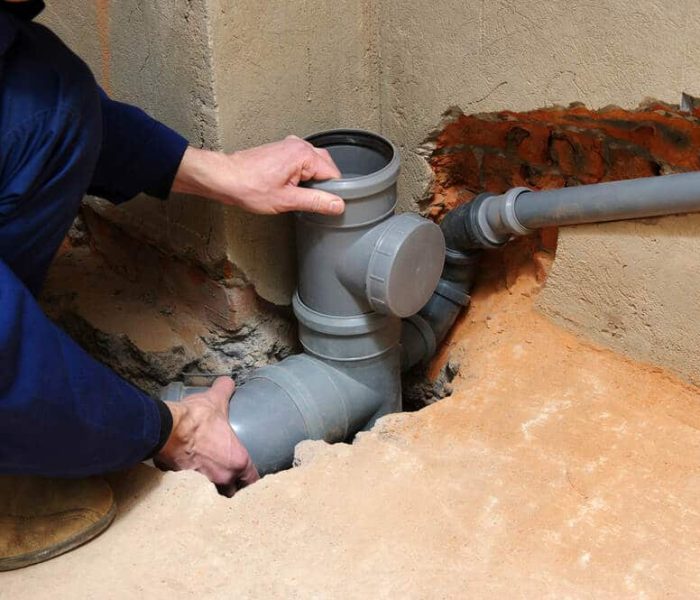 canalisation bouchée